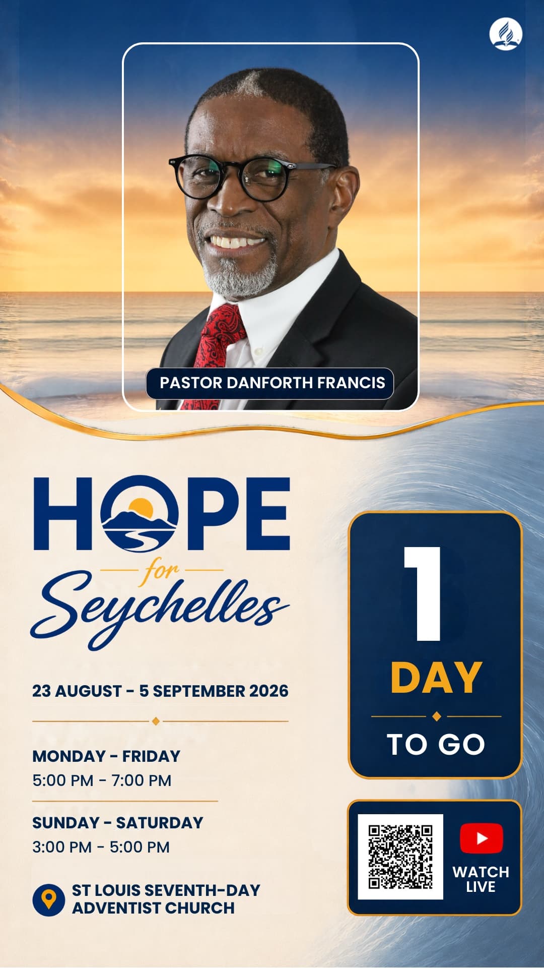 Hope for Seychelles Central Mahé one day to go Story and Status artwork
