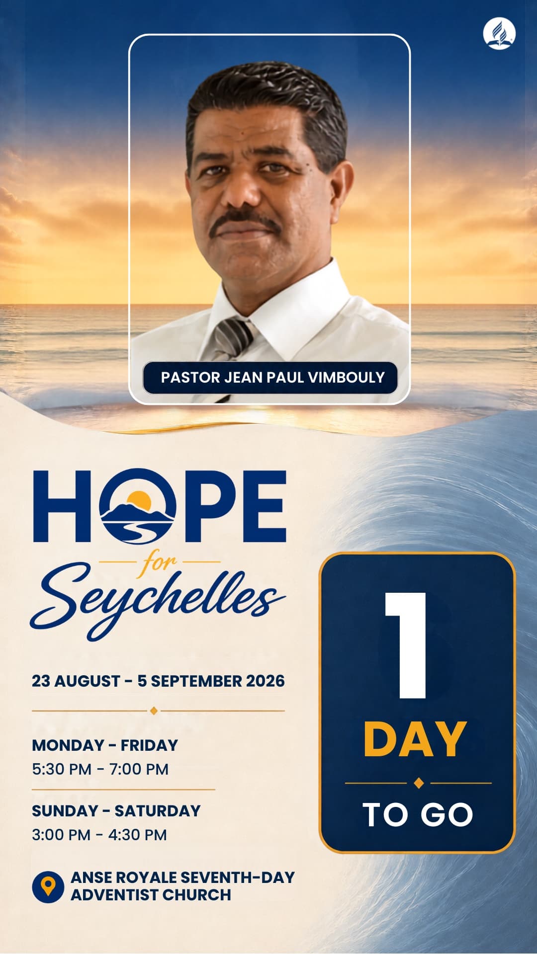 Hope for Seychelles South Mahé one day to go Story and Status artwork