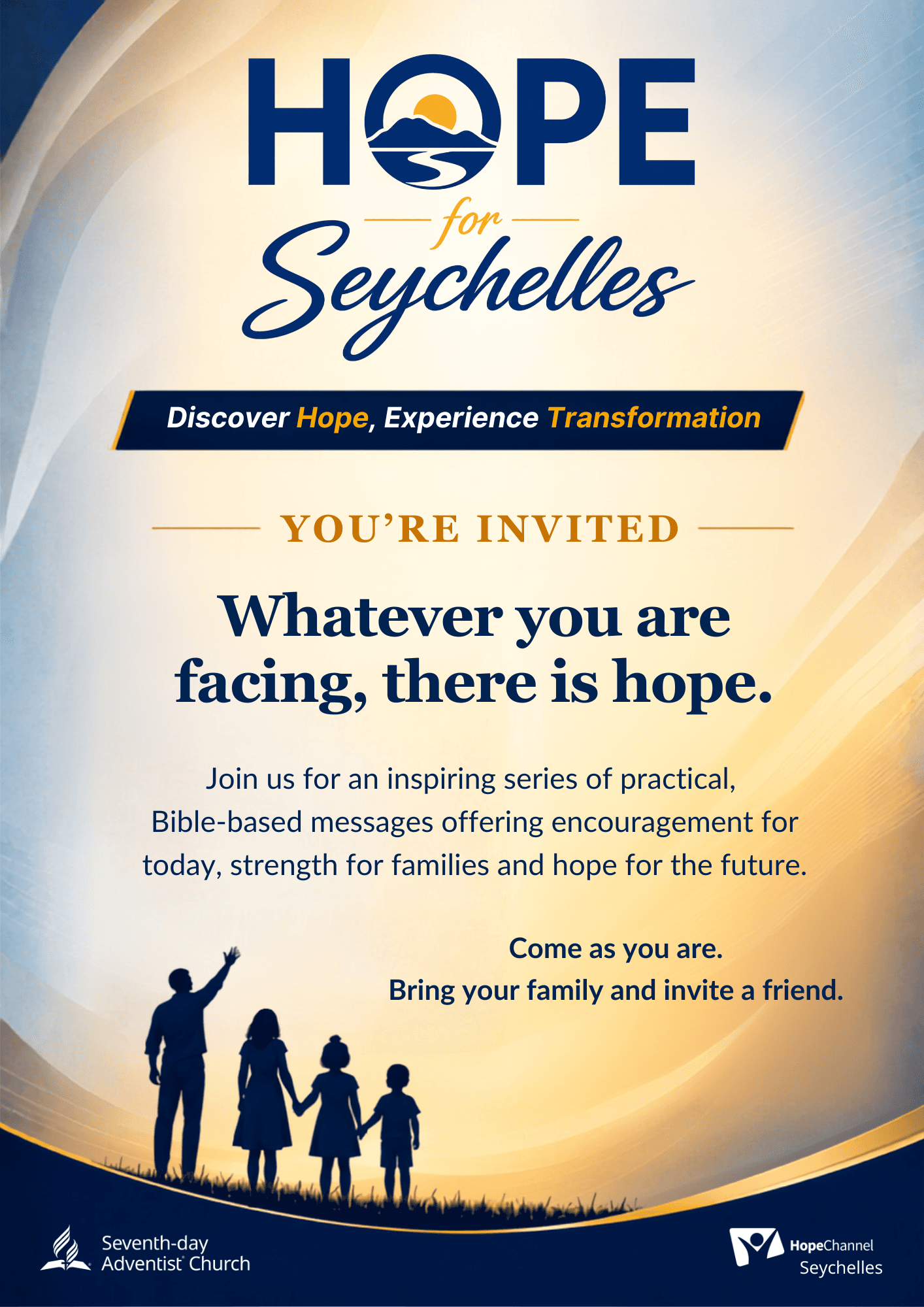 Front page of the Hope for Seychelles campaign invitation