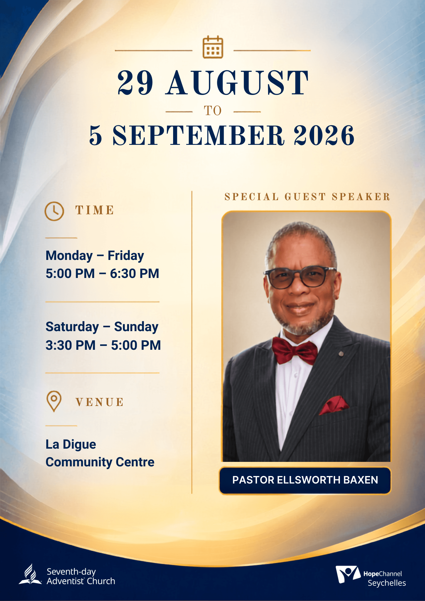 Hope for Seychelles invitation for La Digue Community Centre